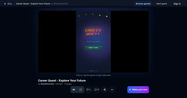 Screenshot of Career Quest - Explore Your Future