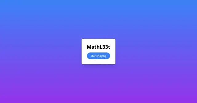 Screenshot of Mathl33t