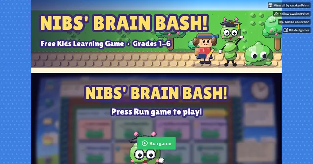 Screenshot of Nibs' Brain Bash